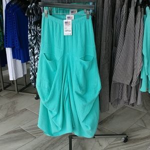 CMC NWT 🇺🇸 cotton skirt aqua green, made in USA